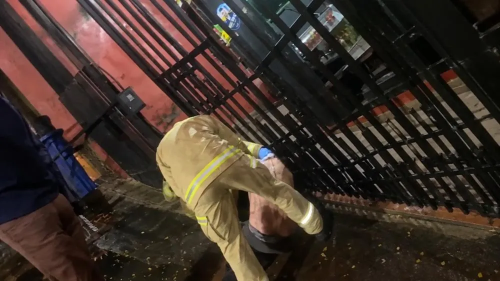Radialista foi socorrido pelo Corpo de Bombeiros